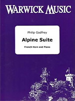 Alpine Suite For horn & piano (or tenor horn & piano). Five melodic pieces, intermediate level.